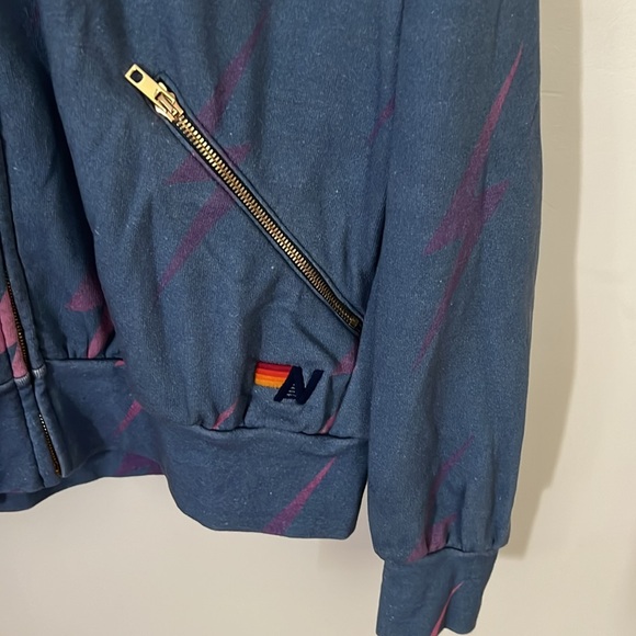 Women’s Aviator Nation Zip Front Hoodie - Picture 3 of 5